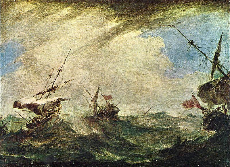 Francesco Guardi Schiffe im Meeresgewitter china oil painting image